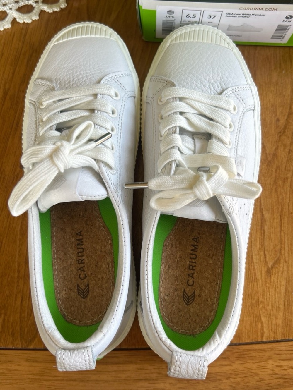 NWT CARIUMA Low White Premium Leather Sneaker - Picture 3 of 5